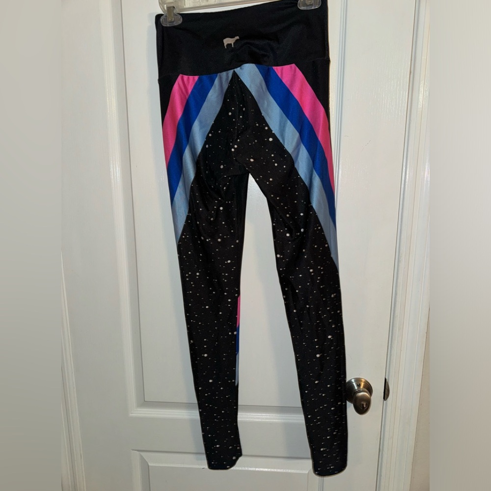Goldsheep Celestial Striped Leggings Size Medium